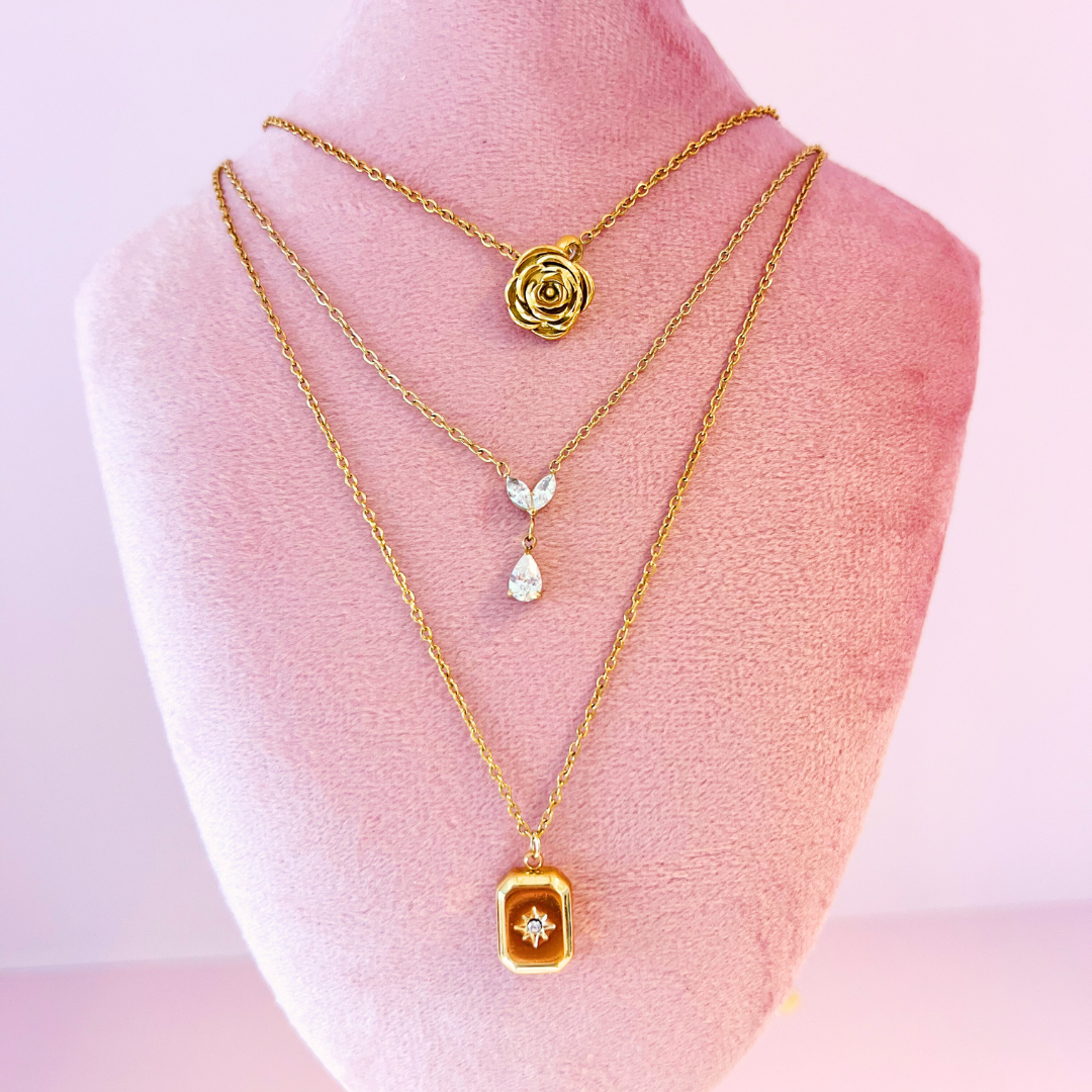 Ketting crystal drop