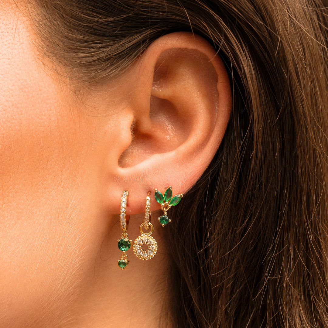 Alana studs green