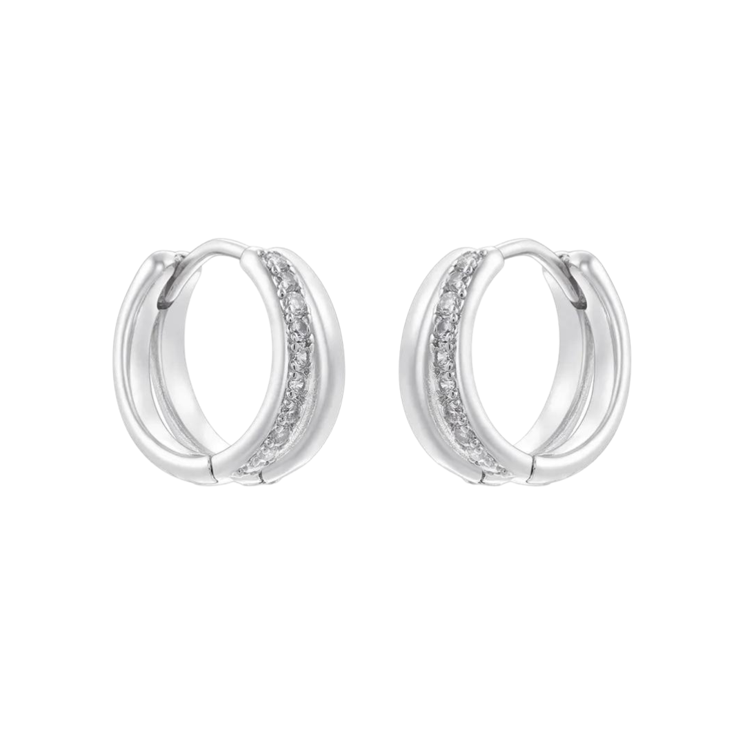 Elena hoops white