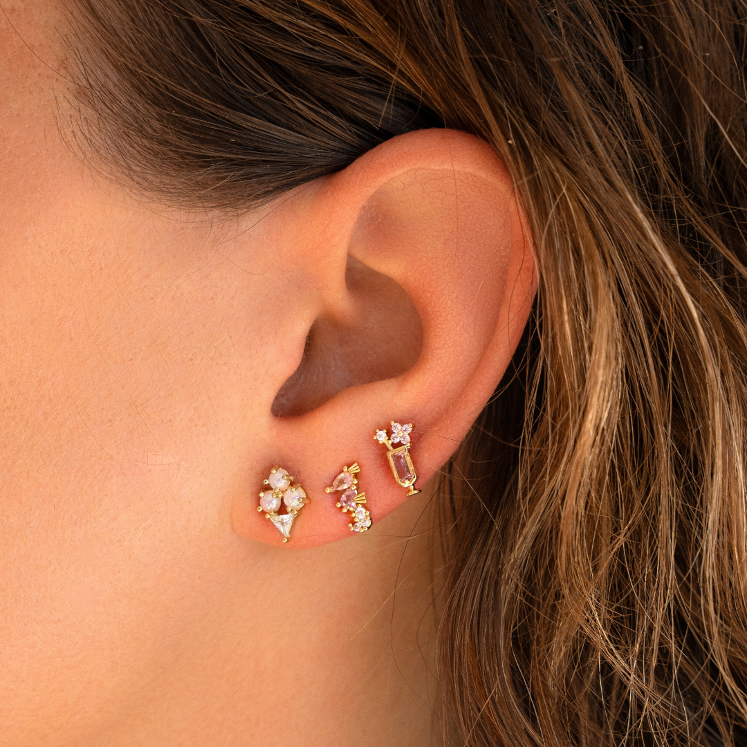 Peach fizz studs