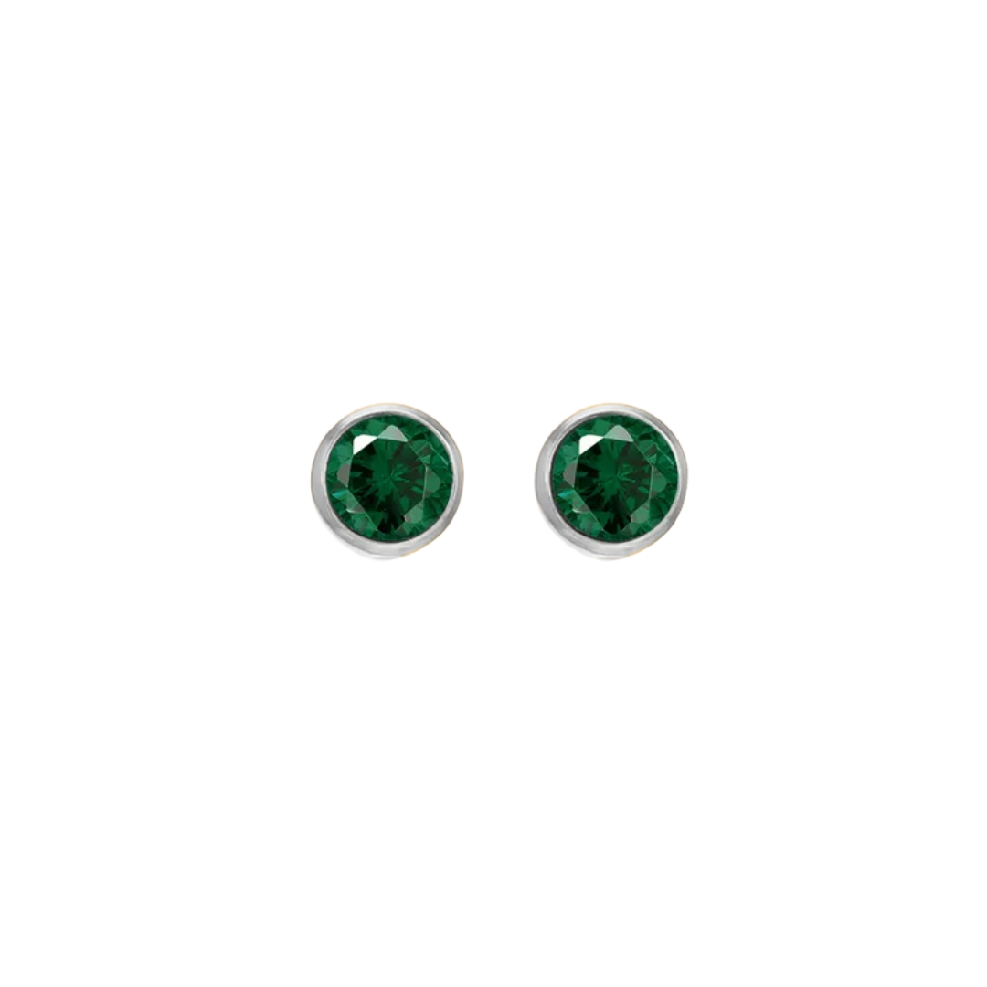 Classic diamond studs groen