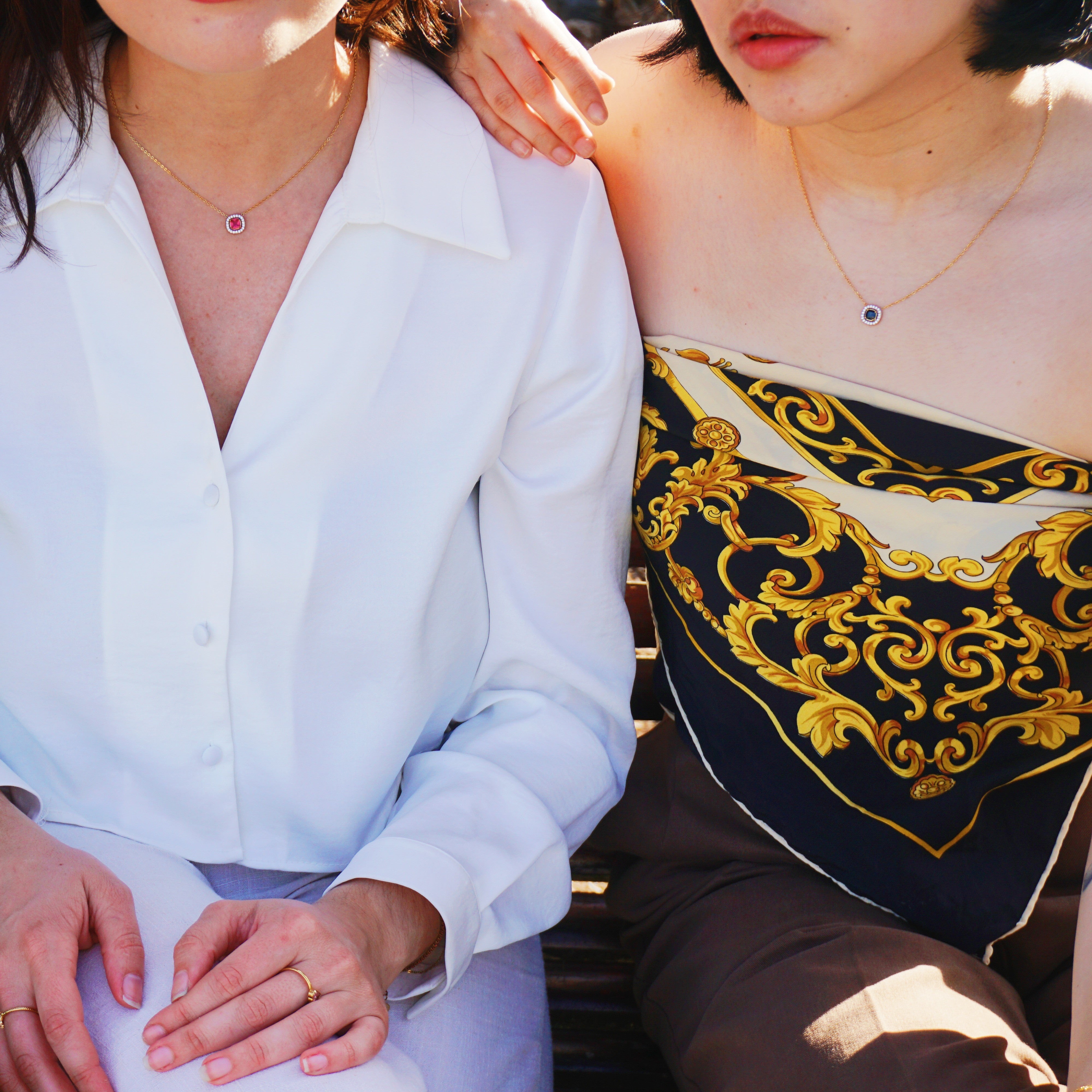 Necklace adelaide pink