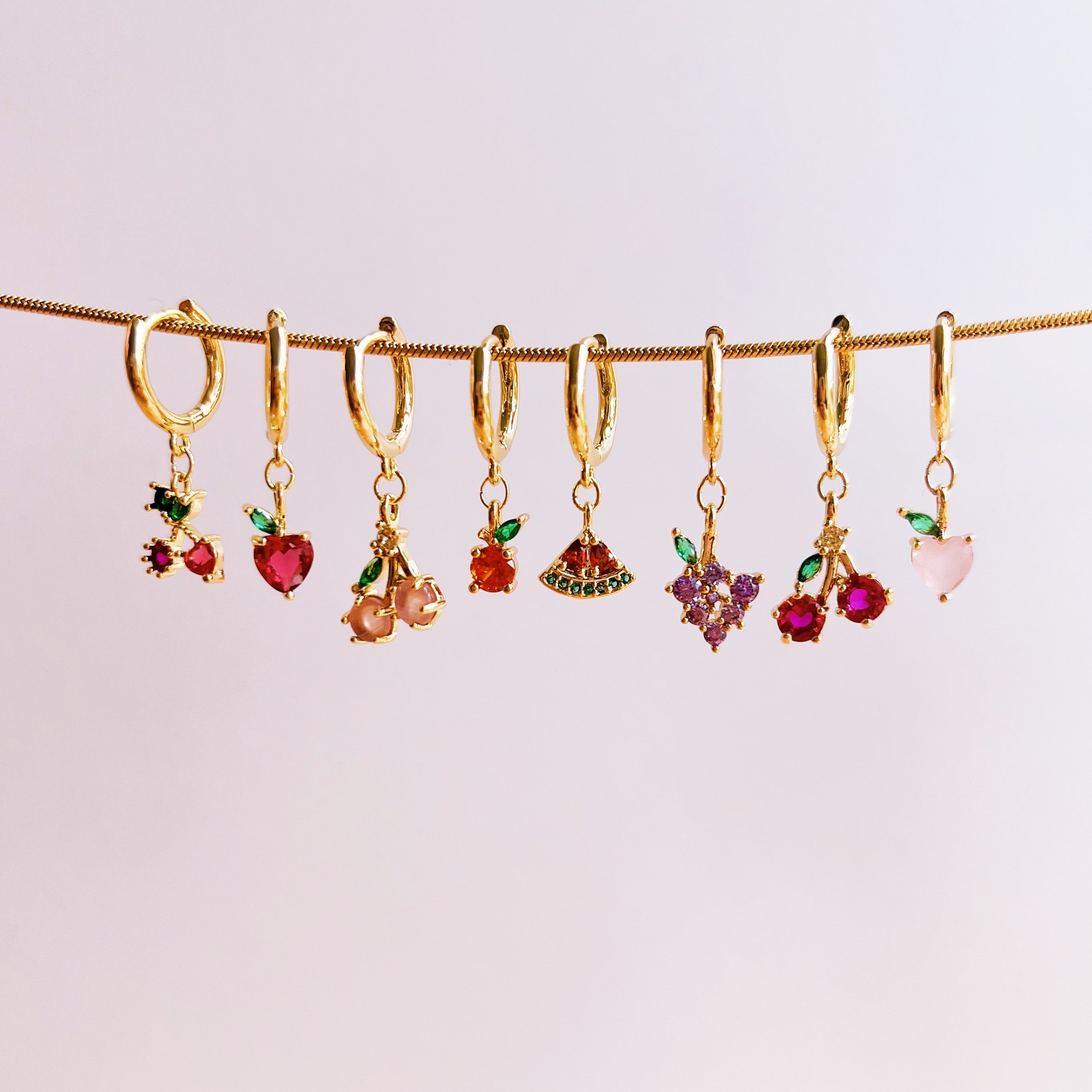 Earring apple blossom