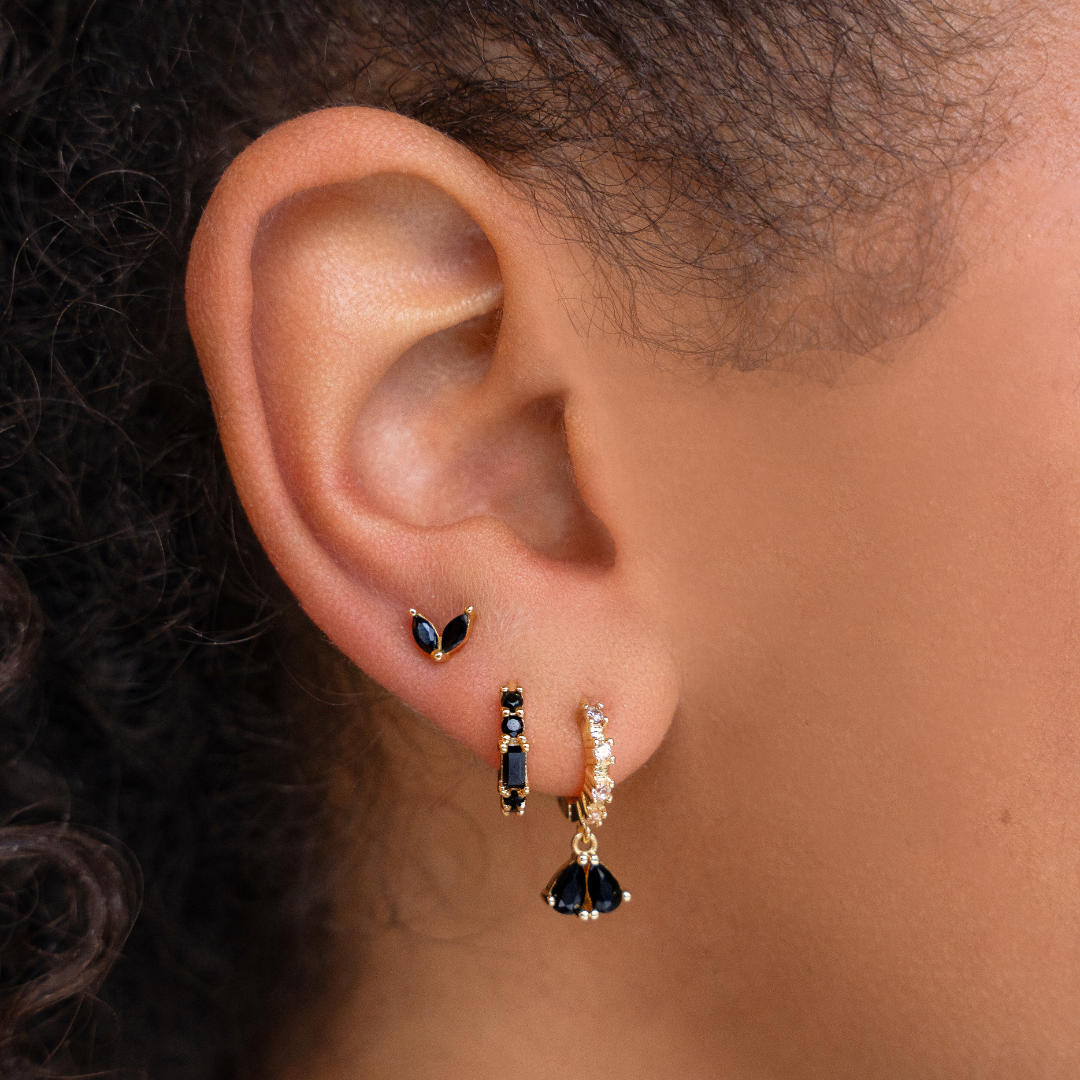 Aurielle hoops zwart