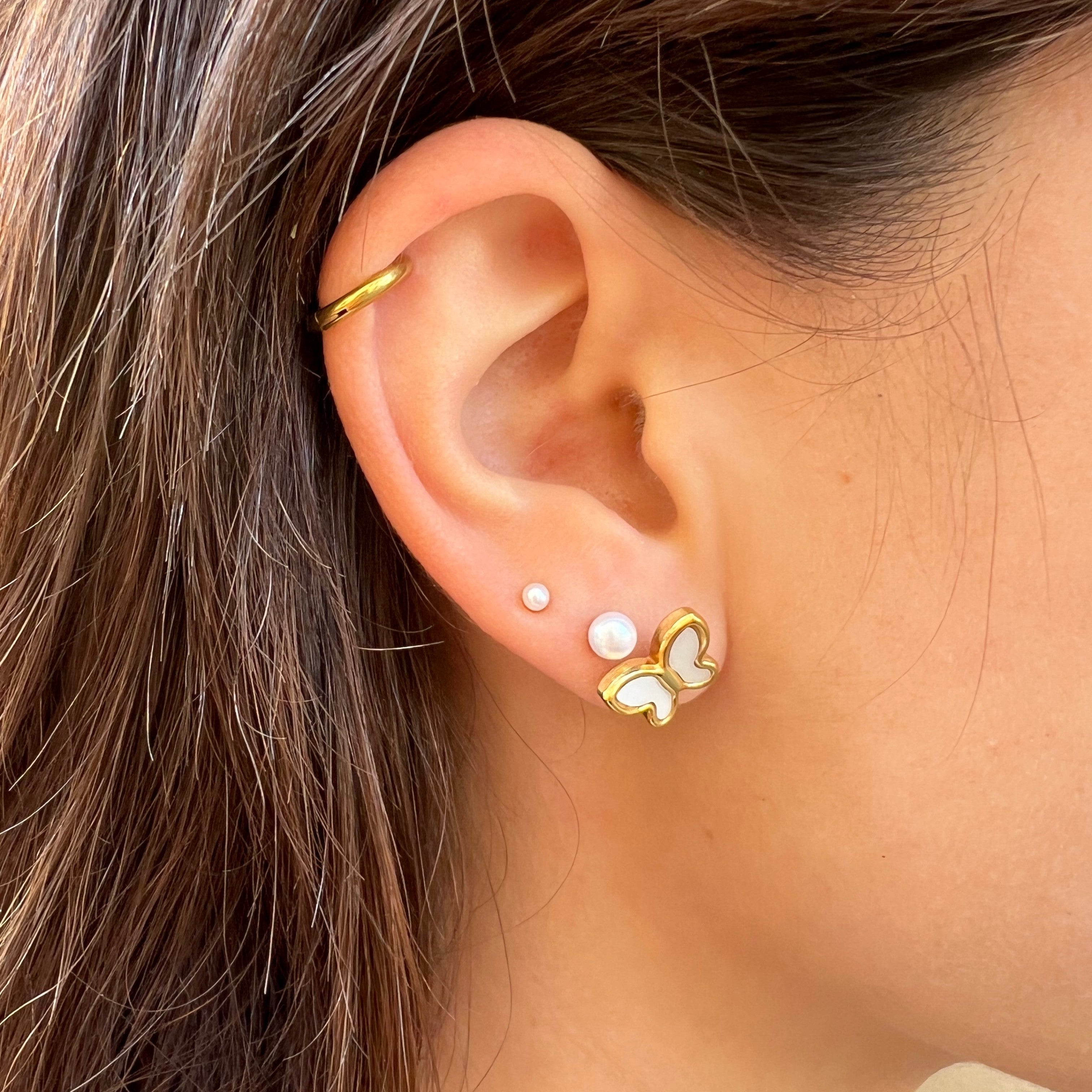 Beautiful butterfly studs