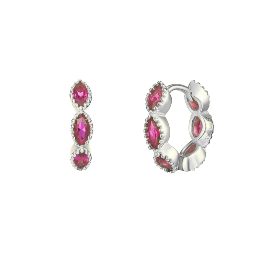 Brisa hoops pink