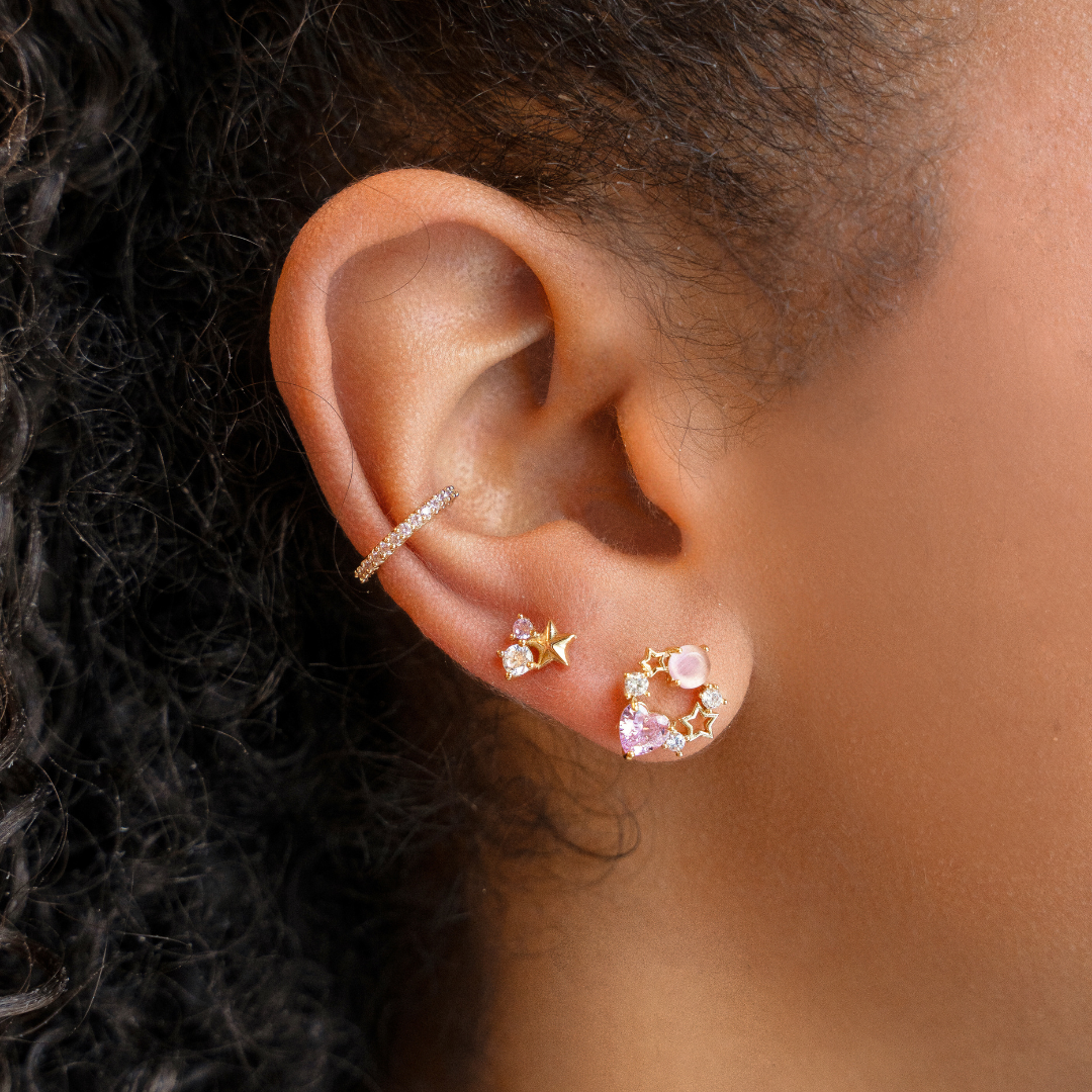 Earcuff dainty pink