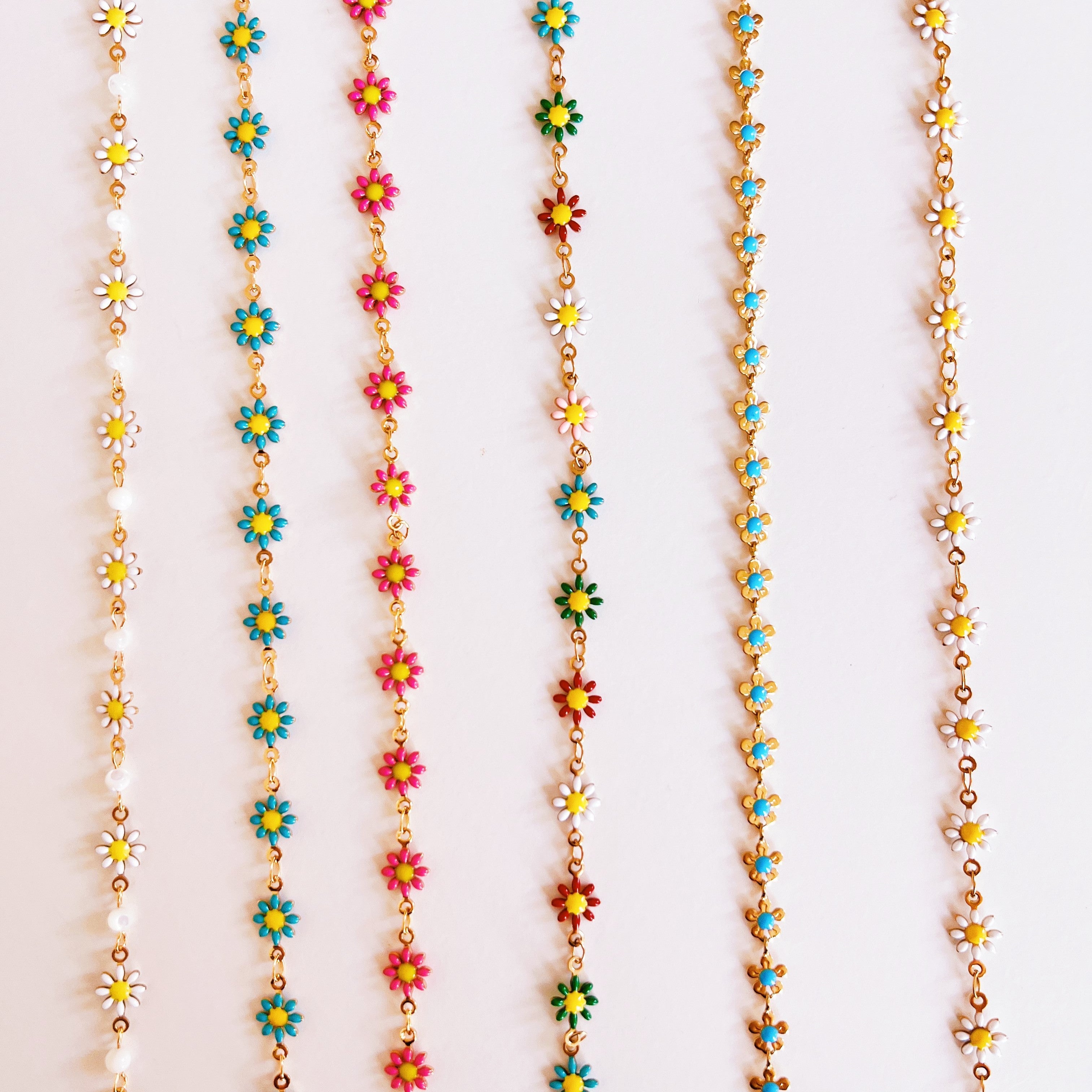 Ketting daisy rainbow