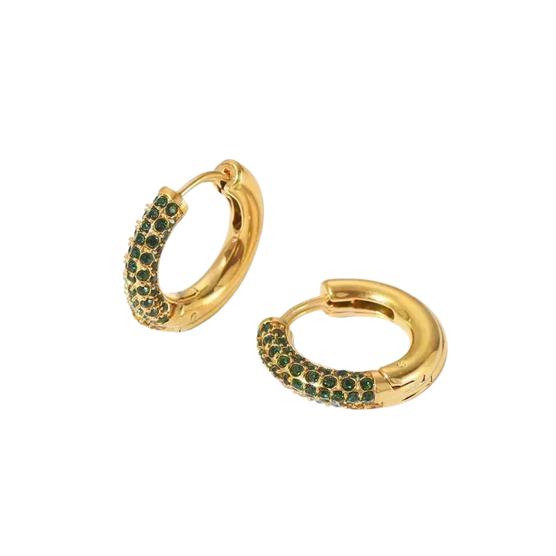 Diamond hoops groen