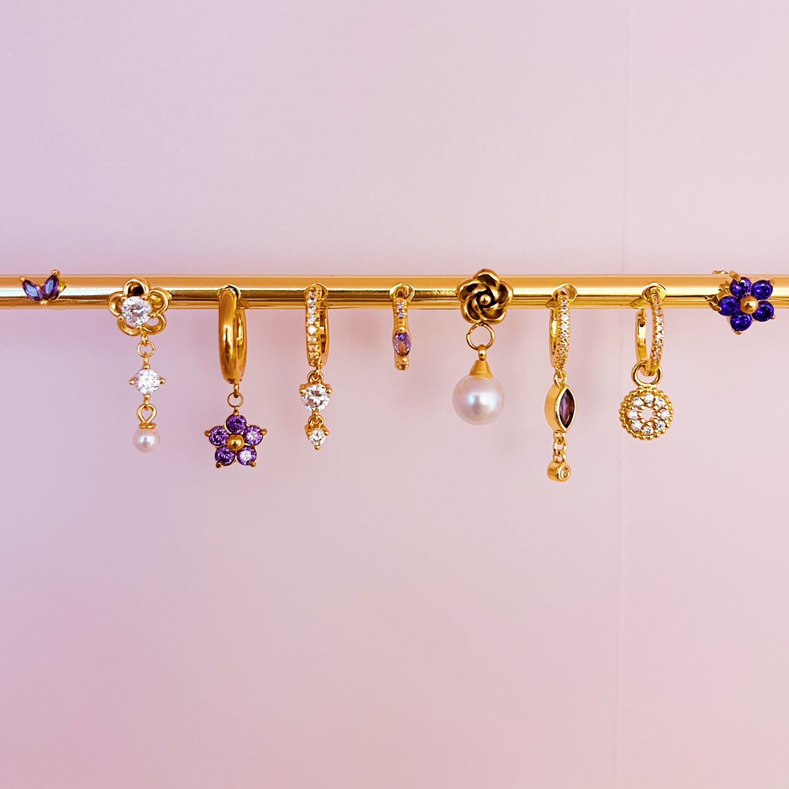 Soft flower drop studs