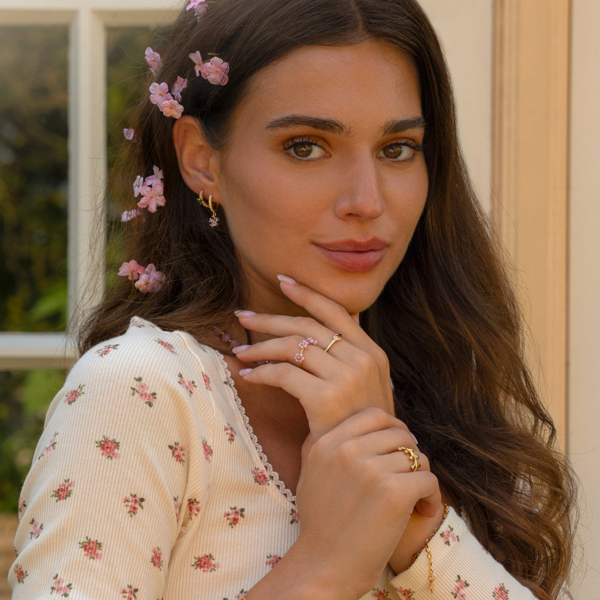 Rose Faye Earrings main image 1
