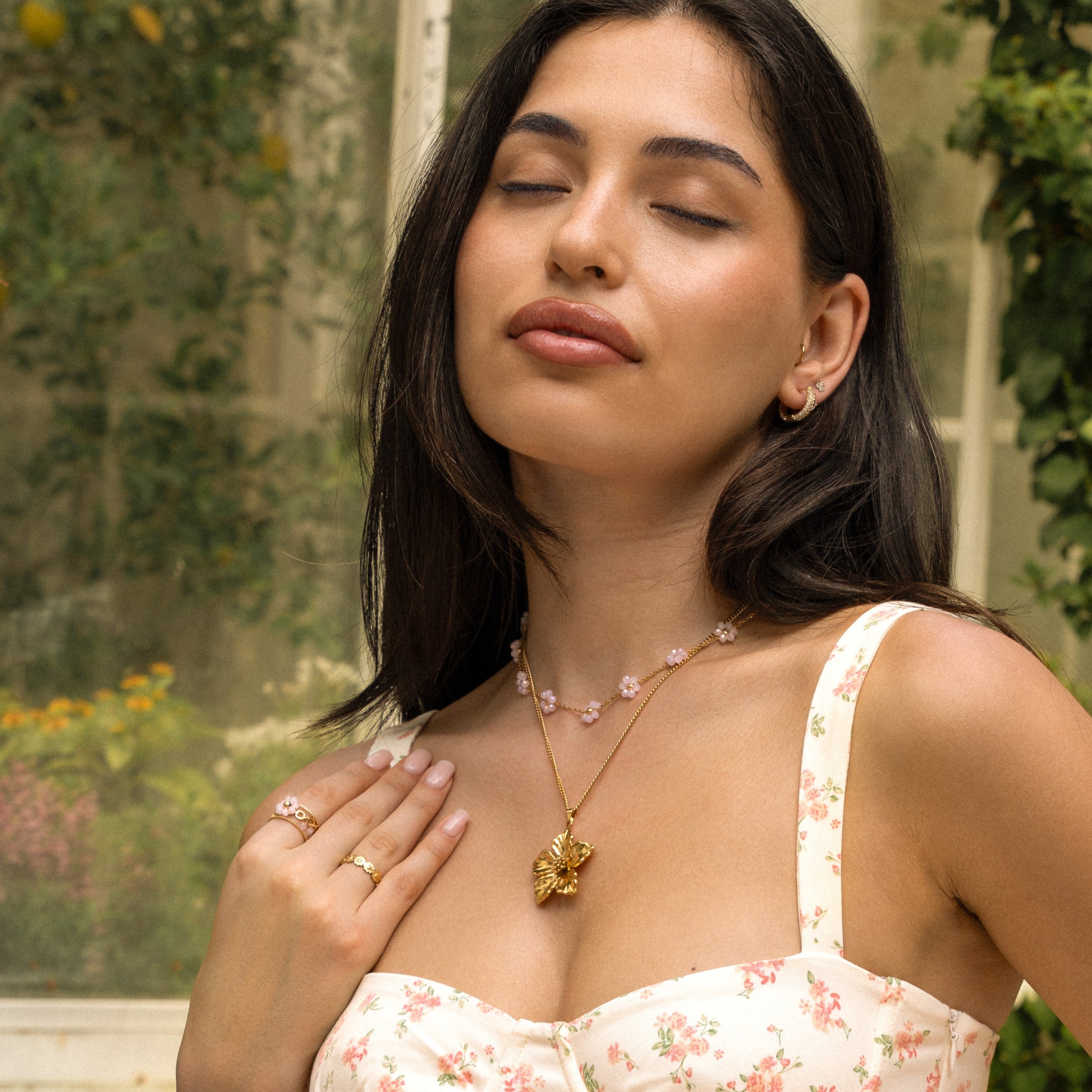 Necklace elle flower