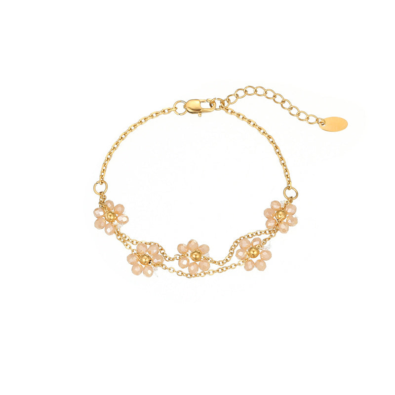 Armband la fiore champagne