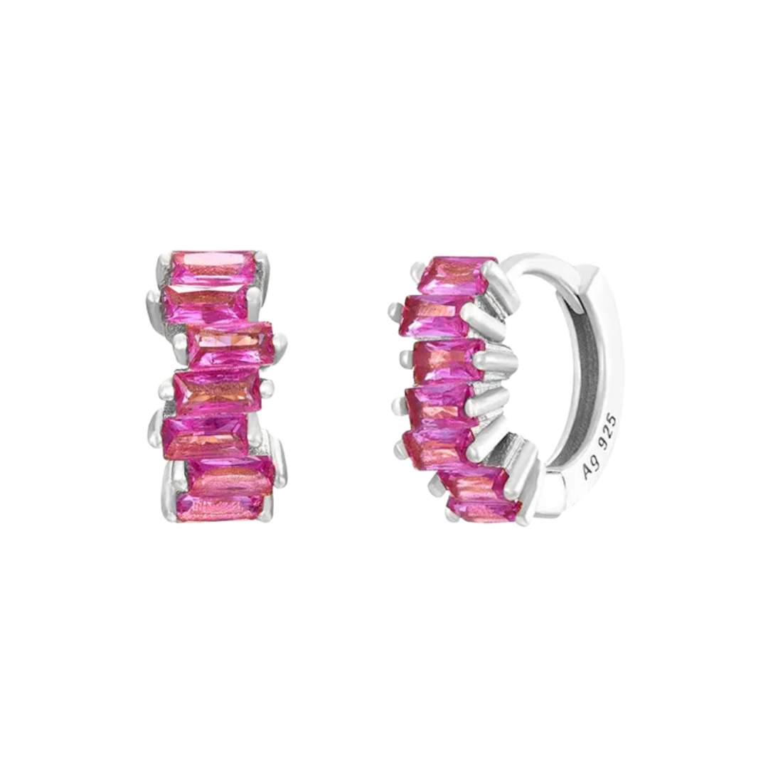 Lyra hoops fuchsia