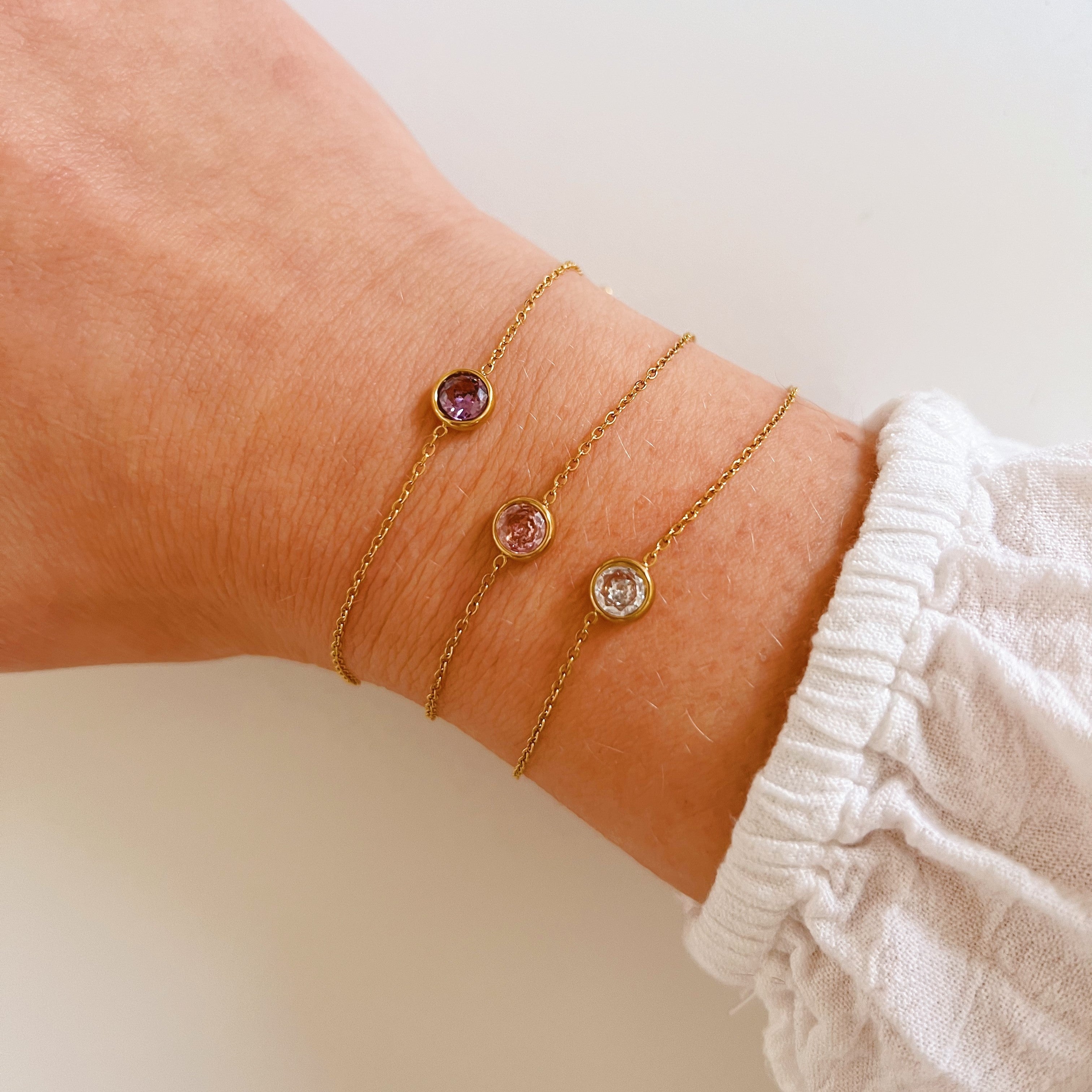 Armband savina paars