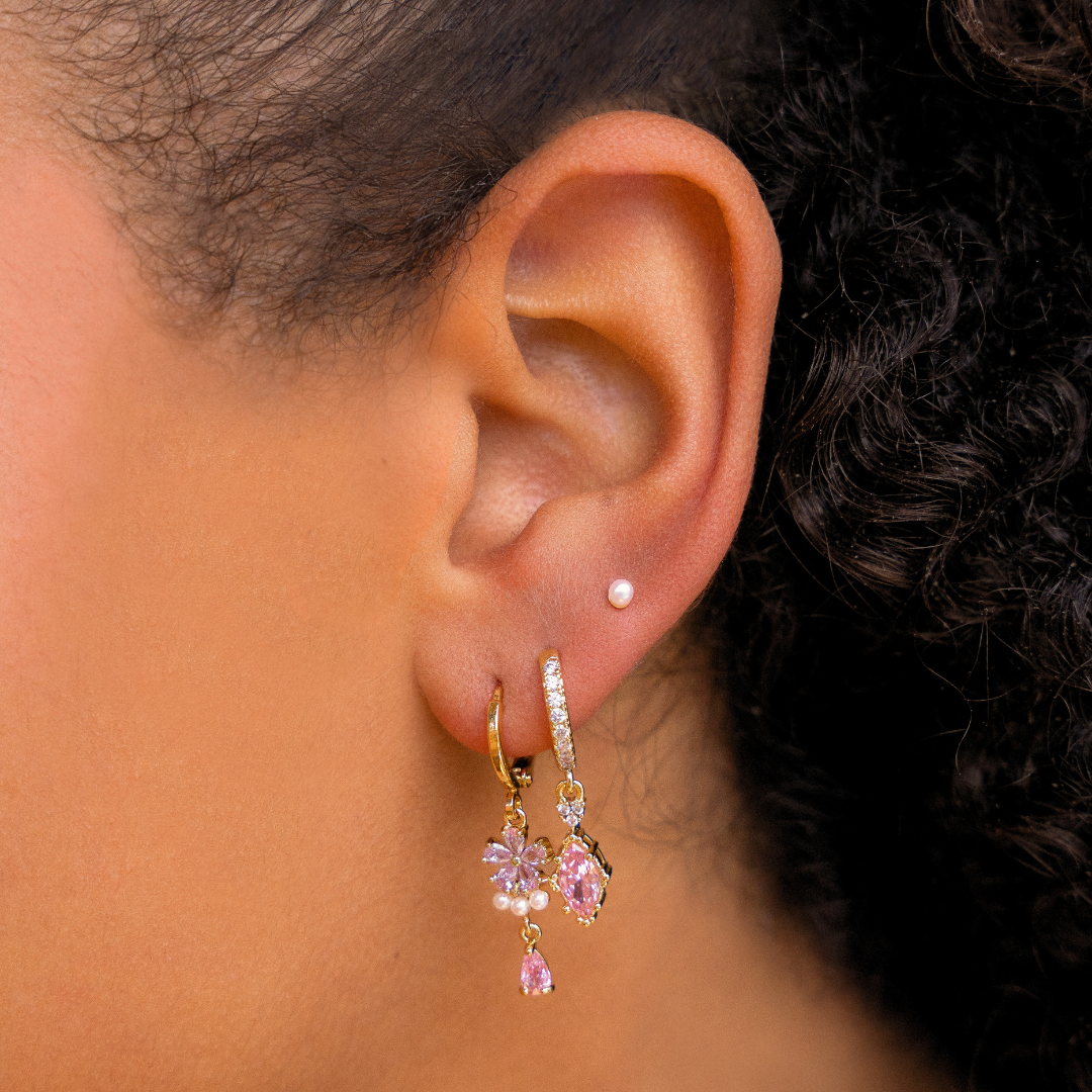 Sophia pink earrings