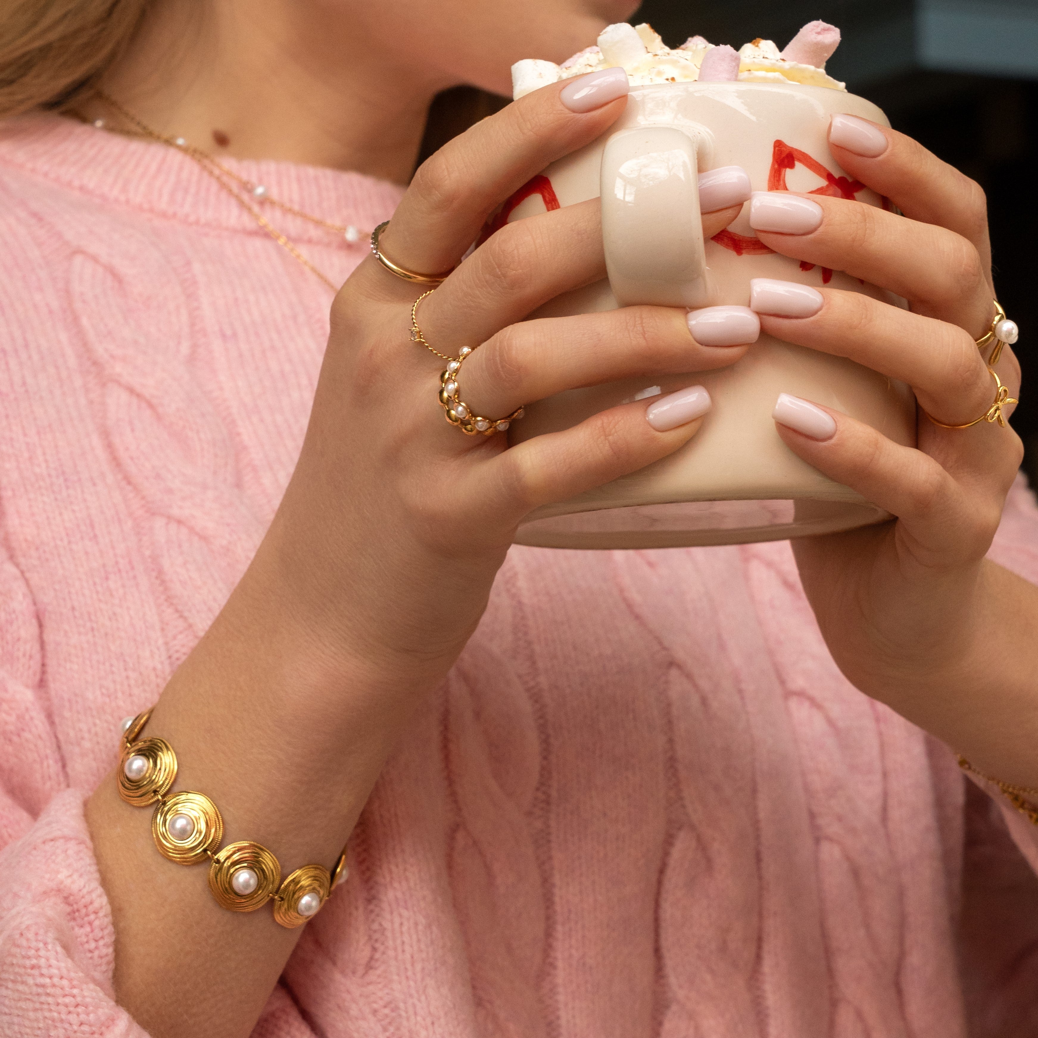 Armband statement pearl