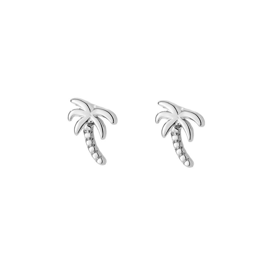 Tiny palmtree studs