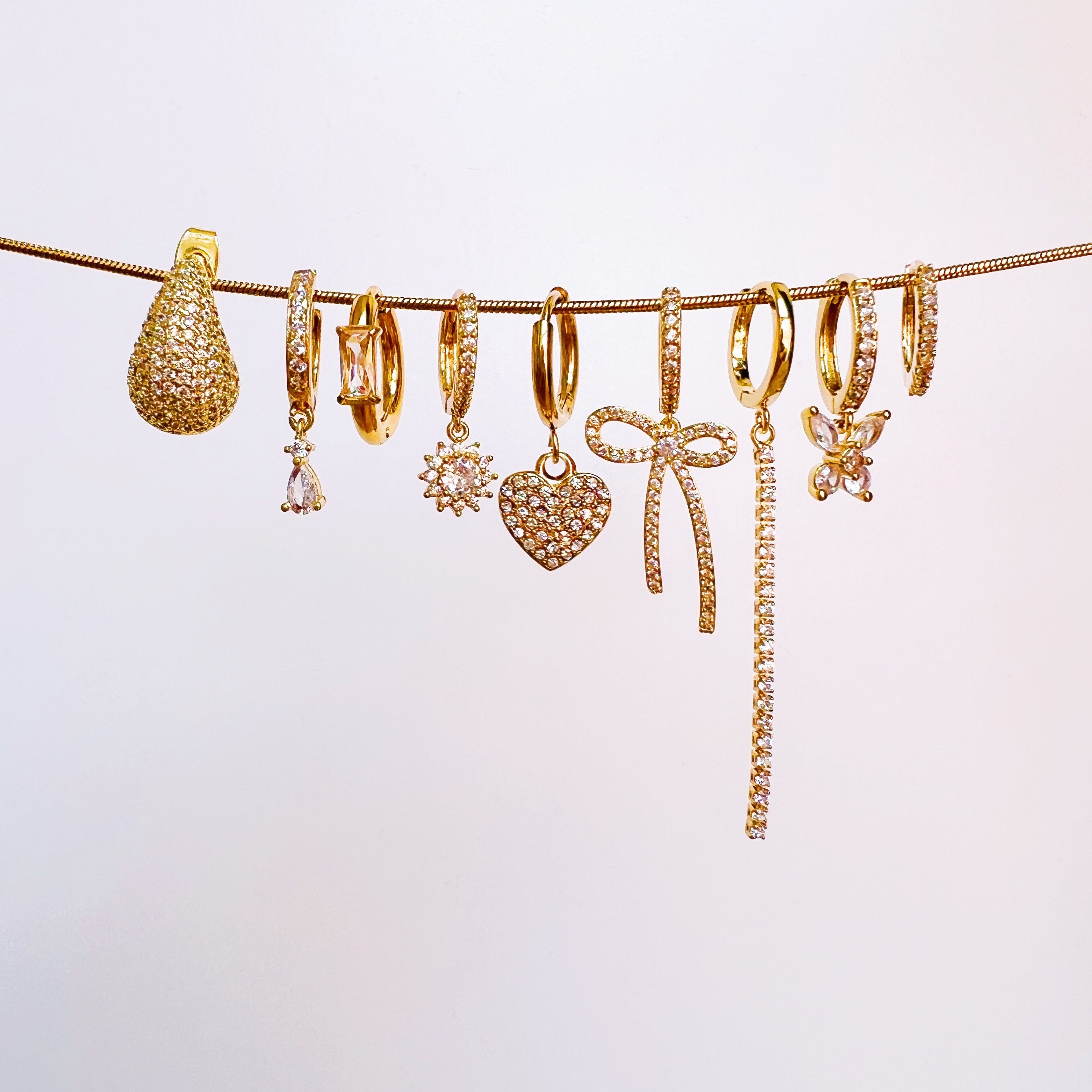 Oorbellen valentine wit