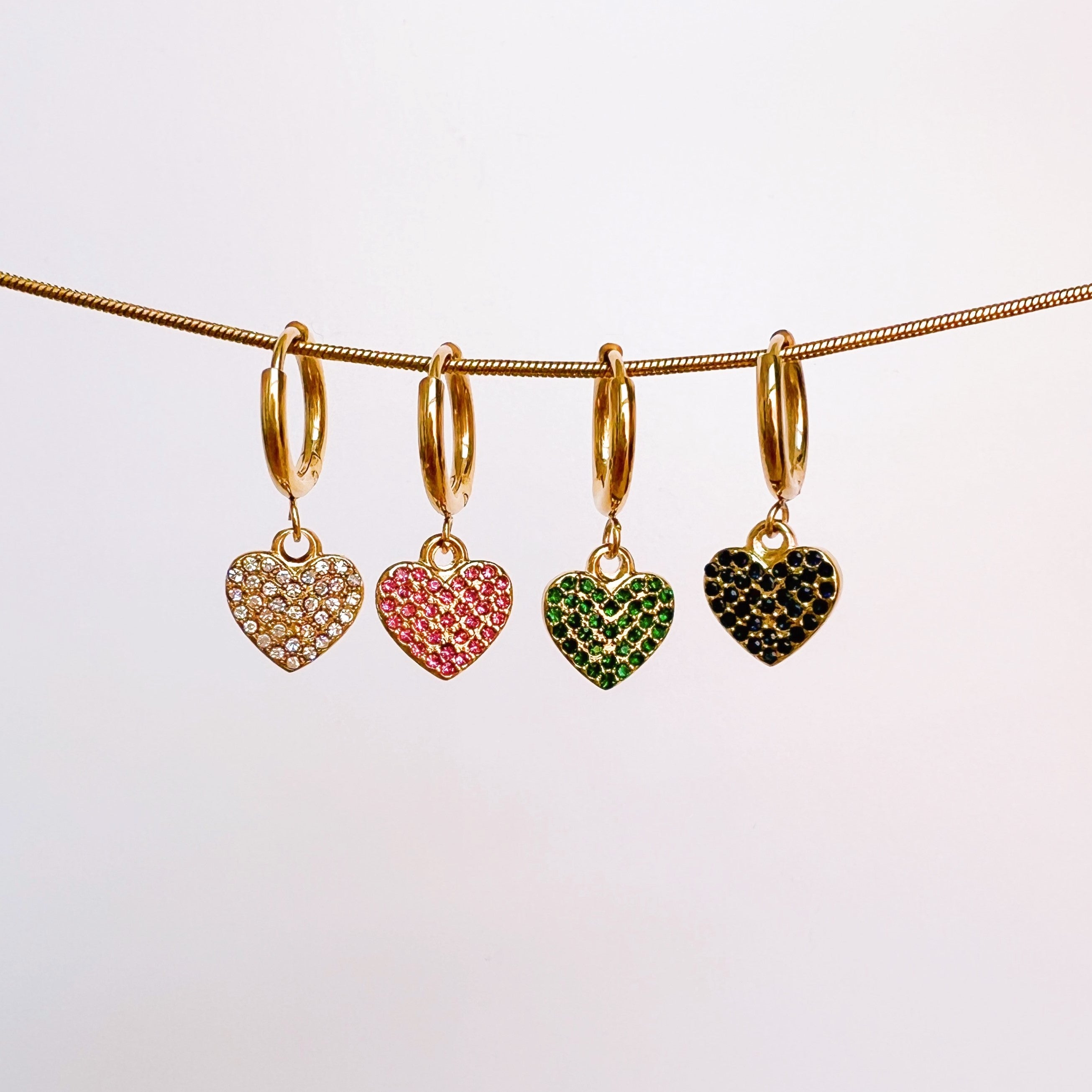 Oorbellen valentine groen