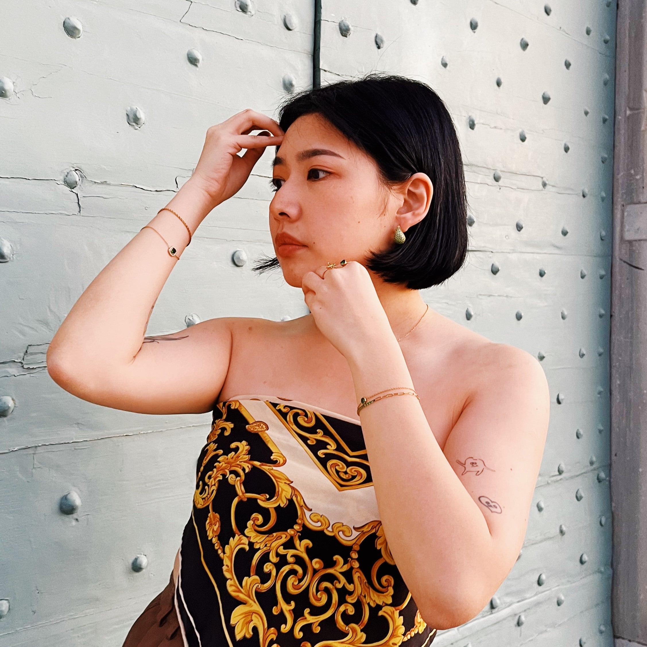 Oorbellen vittoria groen