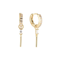Oorbellen selina wit - lillyrose