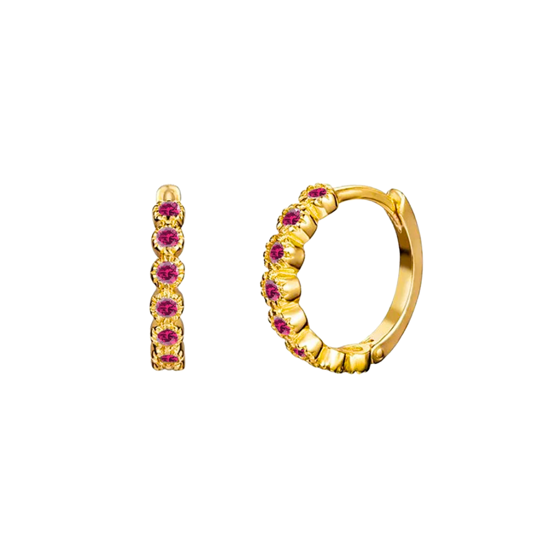 Juna hoops fuchsia