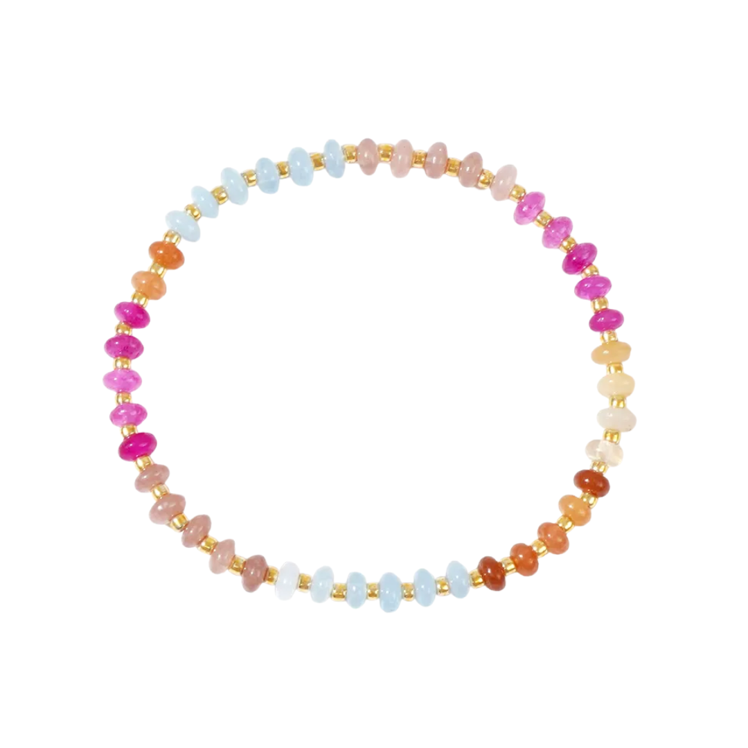 Armband beads roze