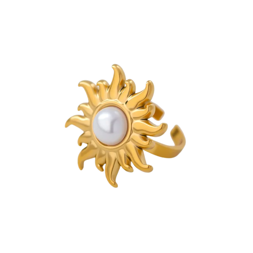 Ring sun pearl