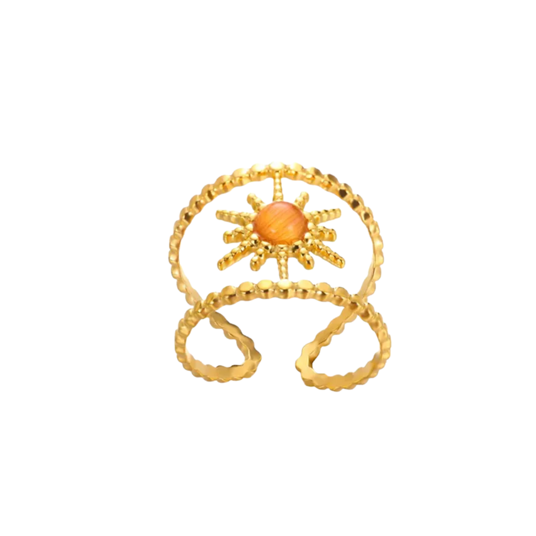 Ring sunshine oranje