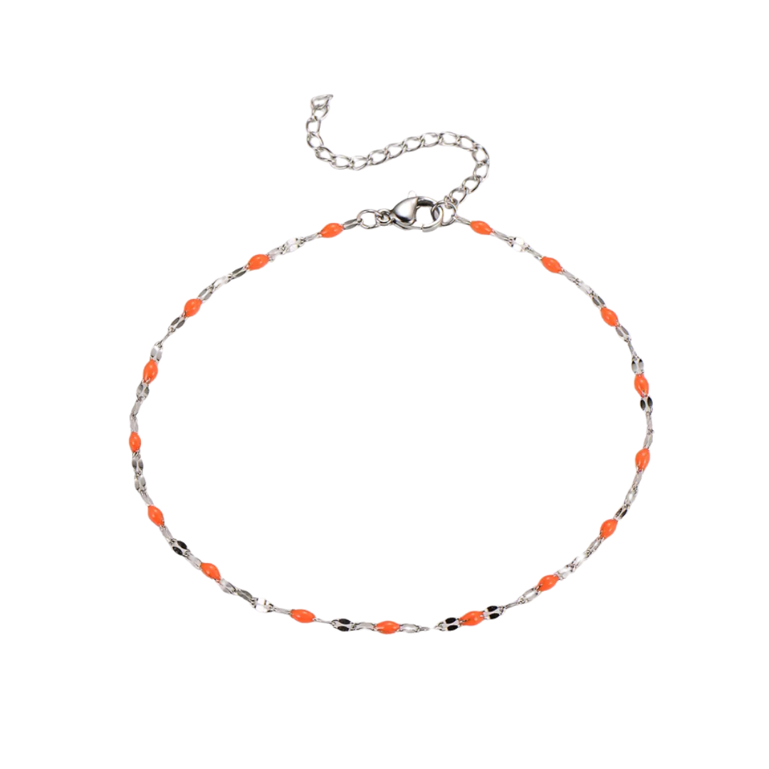 Enkelbandje chloe oranje