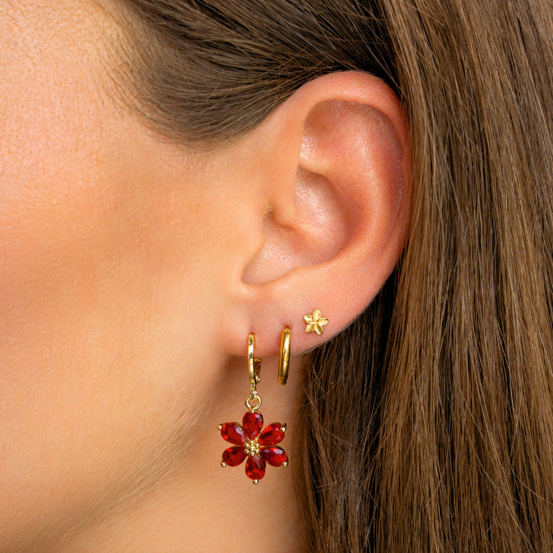 Tiny flower studs