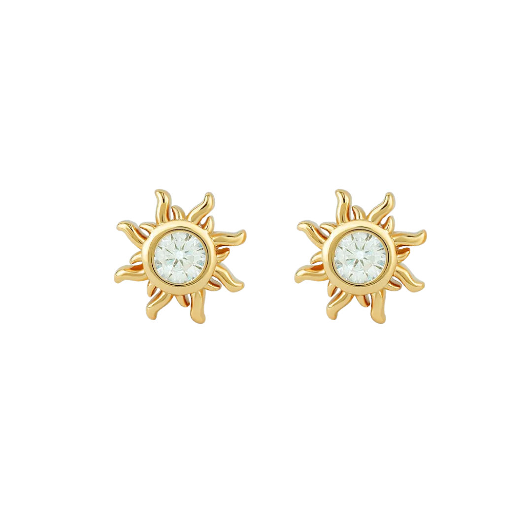 Shining sun studs