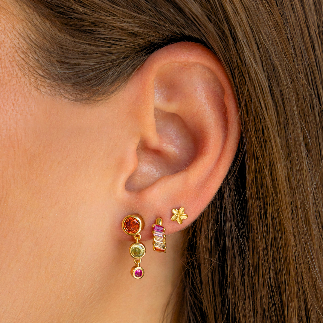 Tiny flower studs