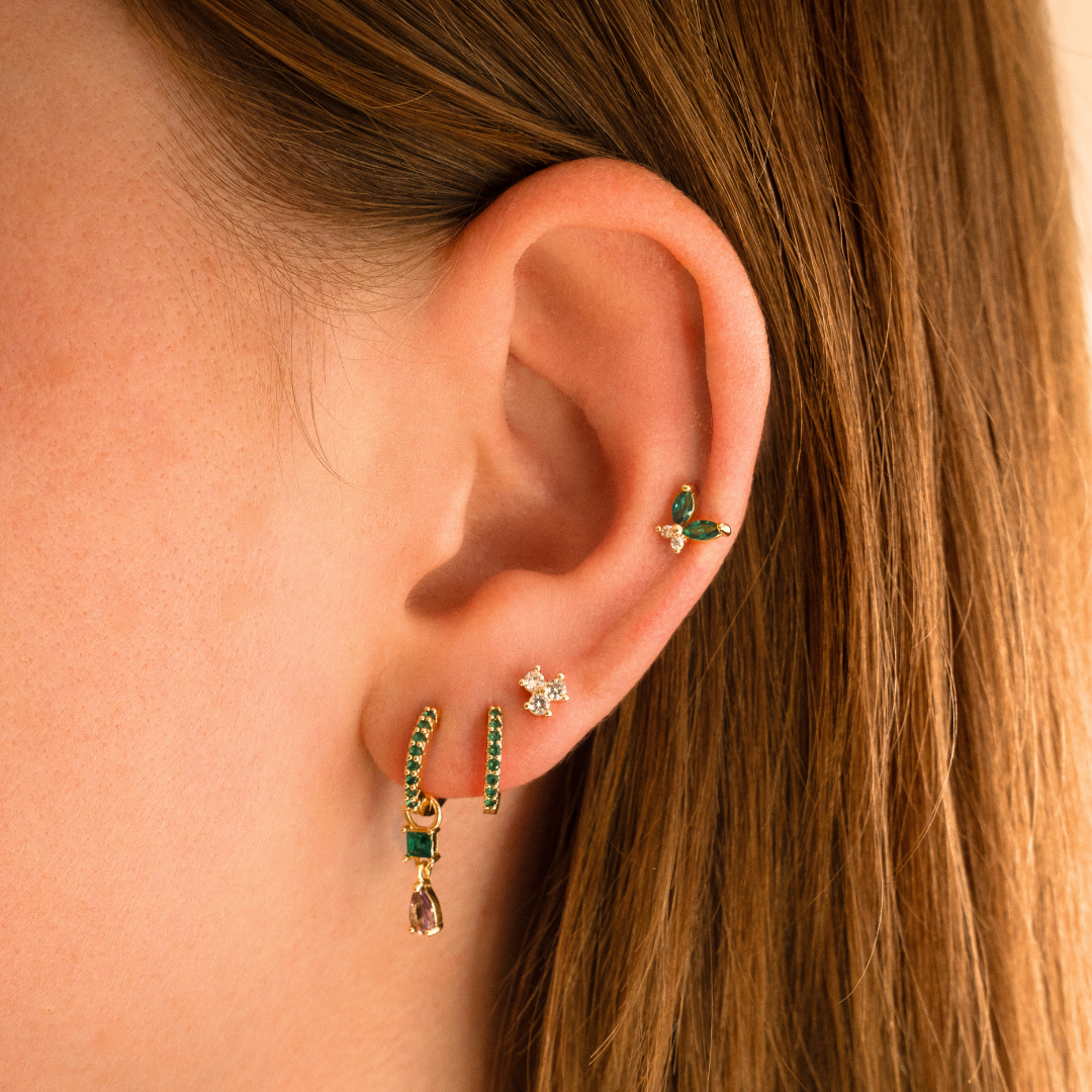 Sparkling hoops groen