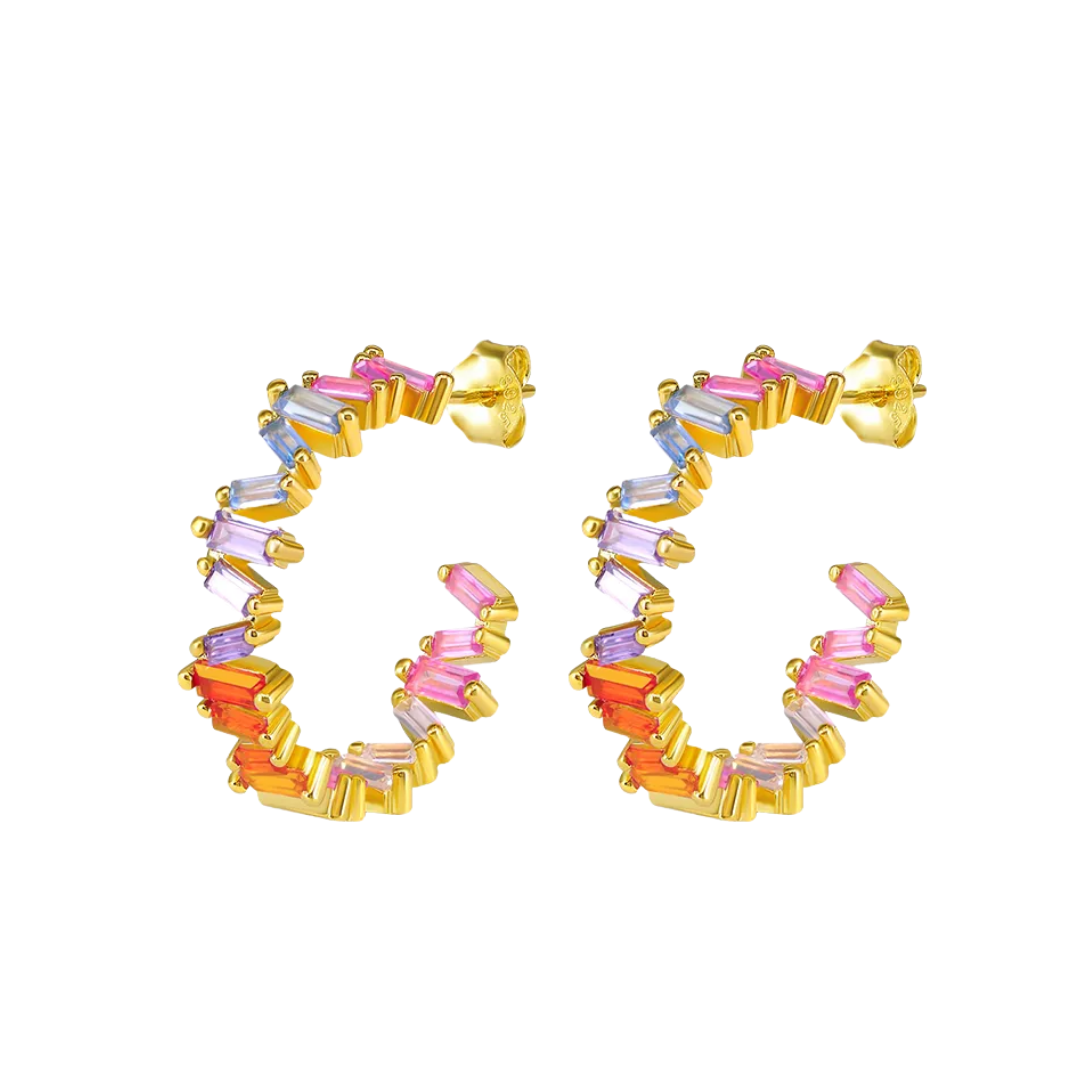 Gemstone hoops