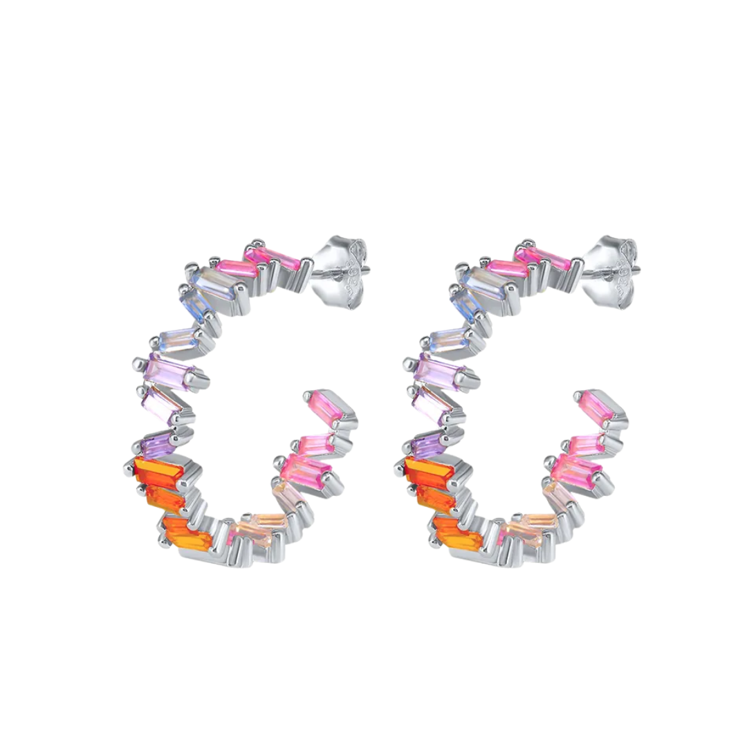 Gemstone hoops