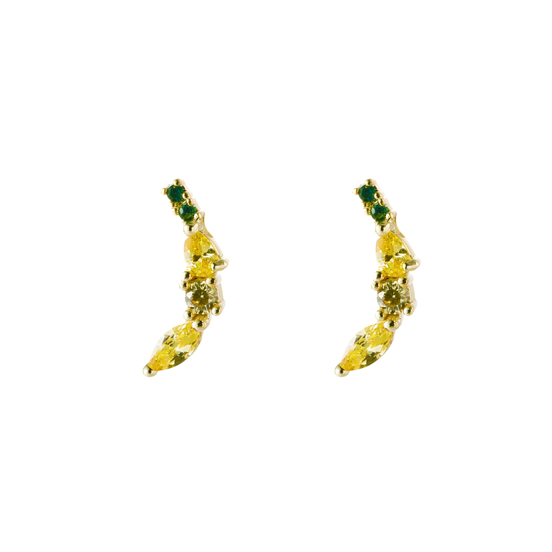 Bright banana studs