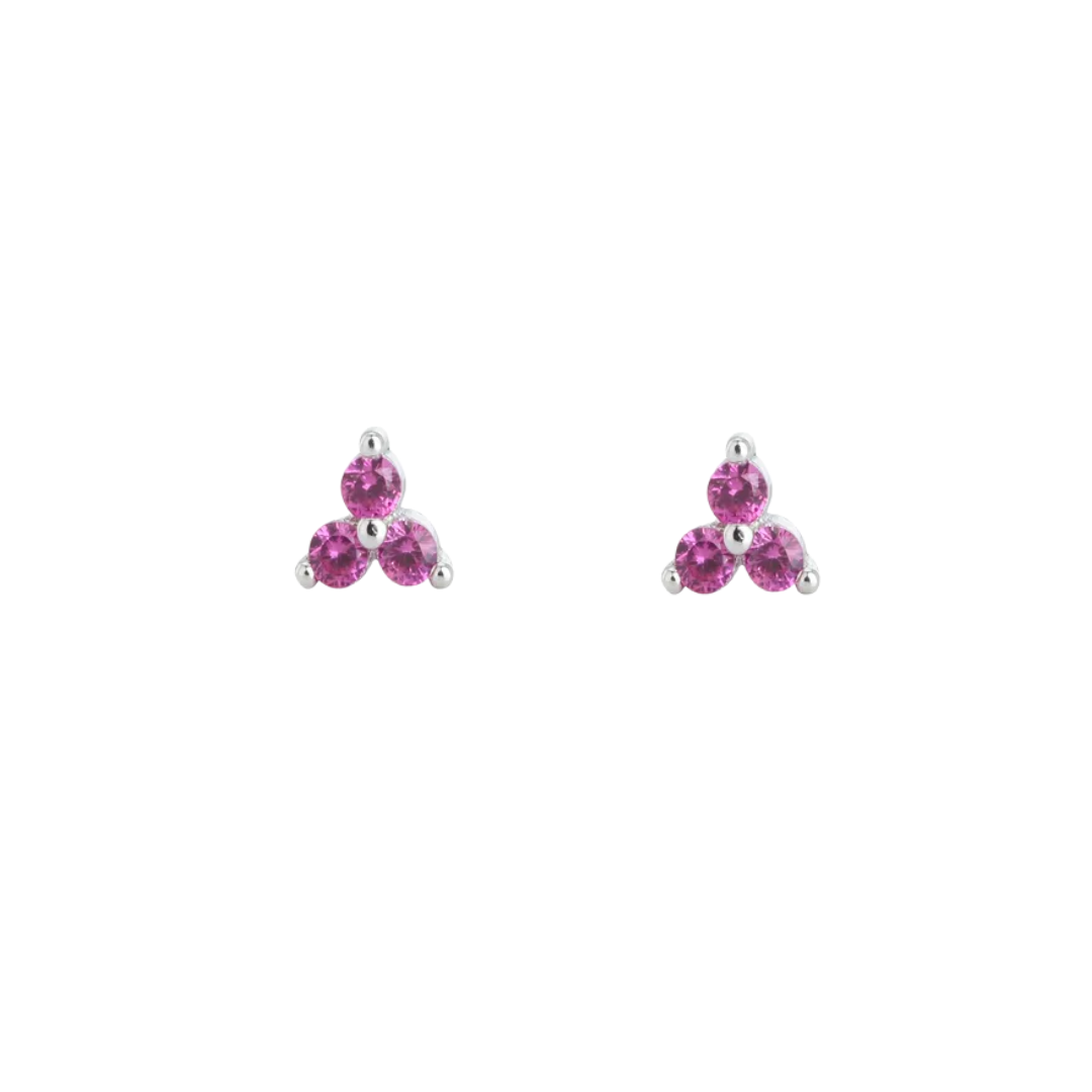 Odette studs fuchsia