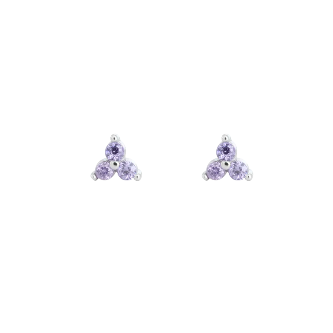 Odette studs purple