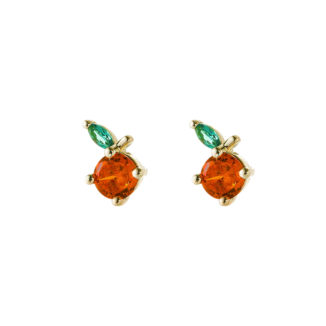 Sunny orange studs