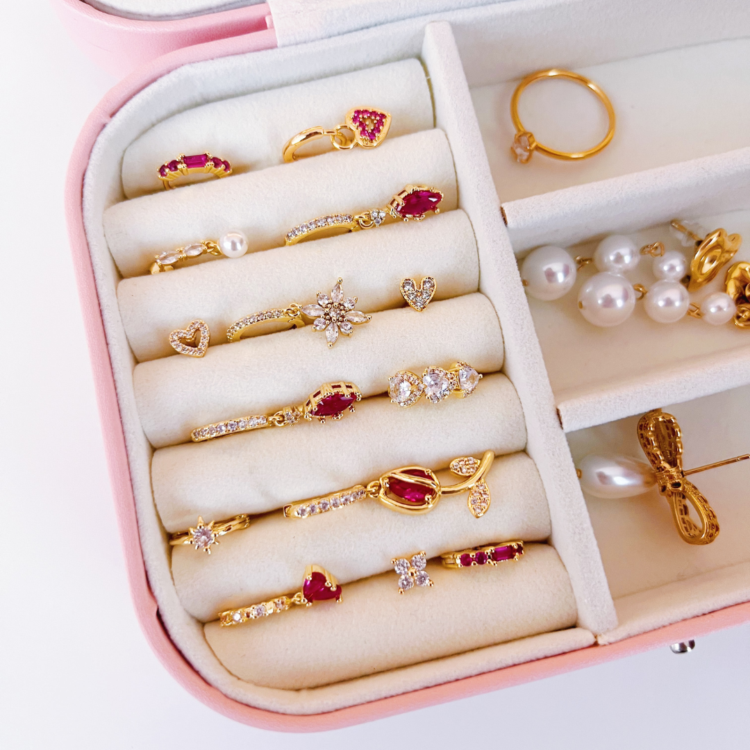 Oorbellen tulip charm fuchsia