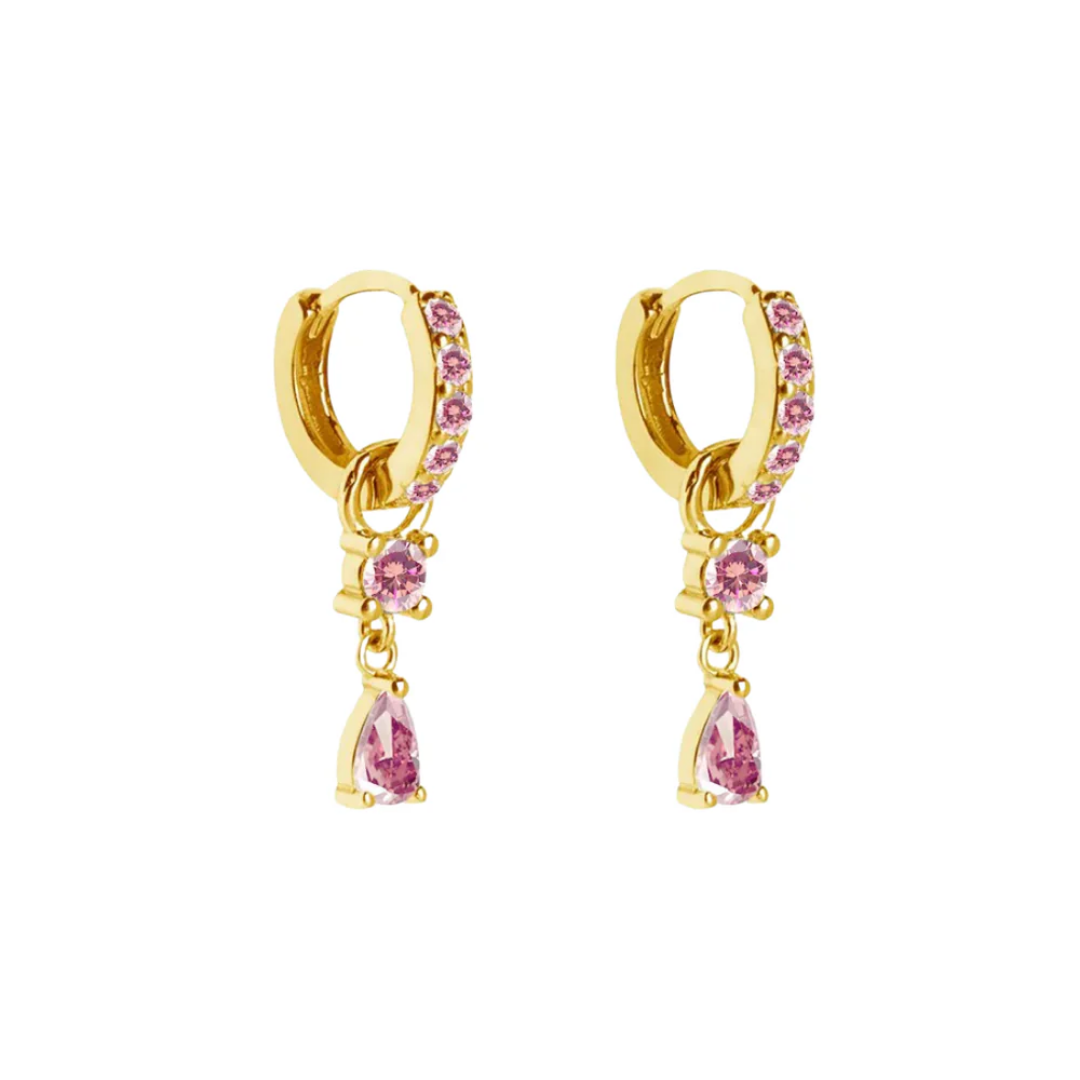 Oorbellen aurelia roze