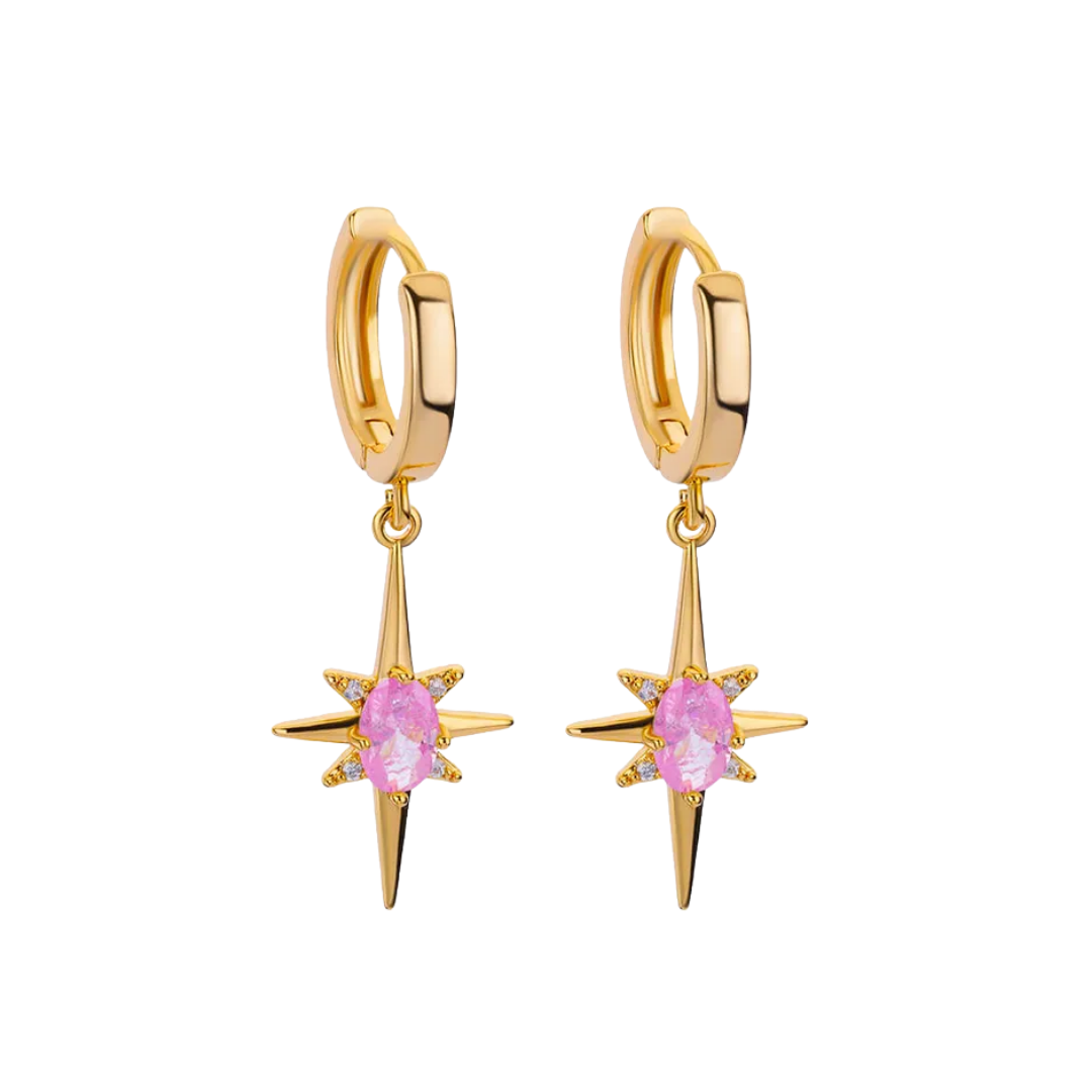 Oorbellen starlight roze
