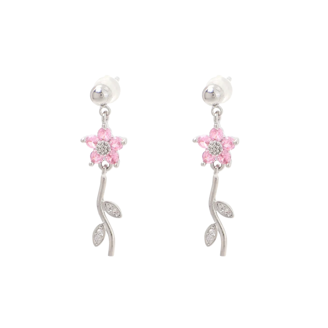 Oorbellen sweet flower roze