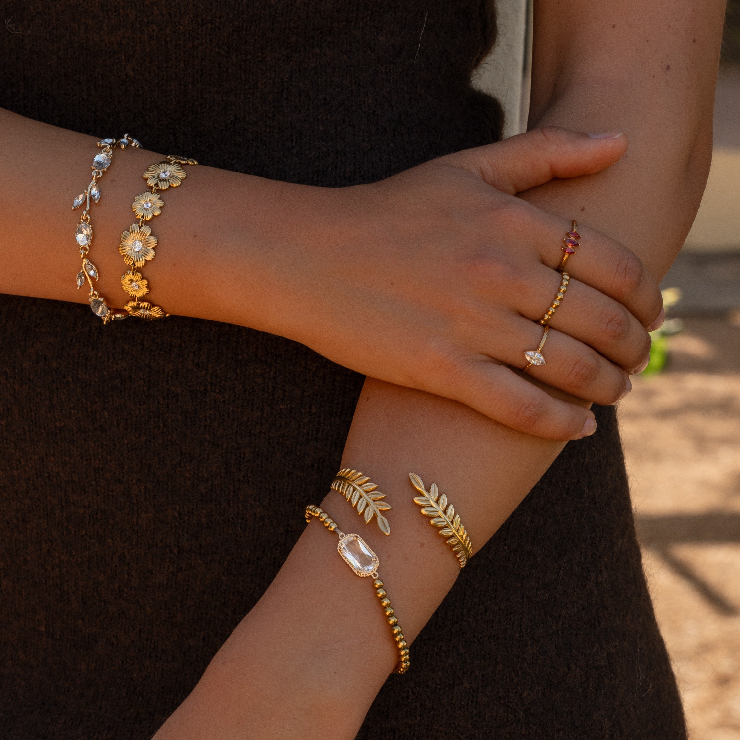 Bracelet flora tulip white
