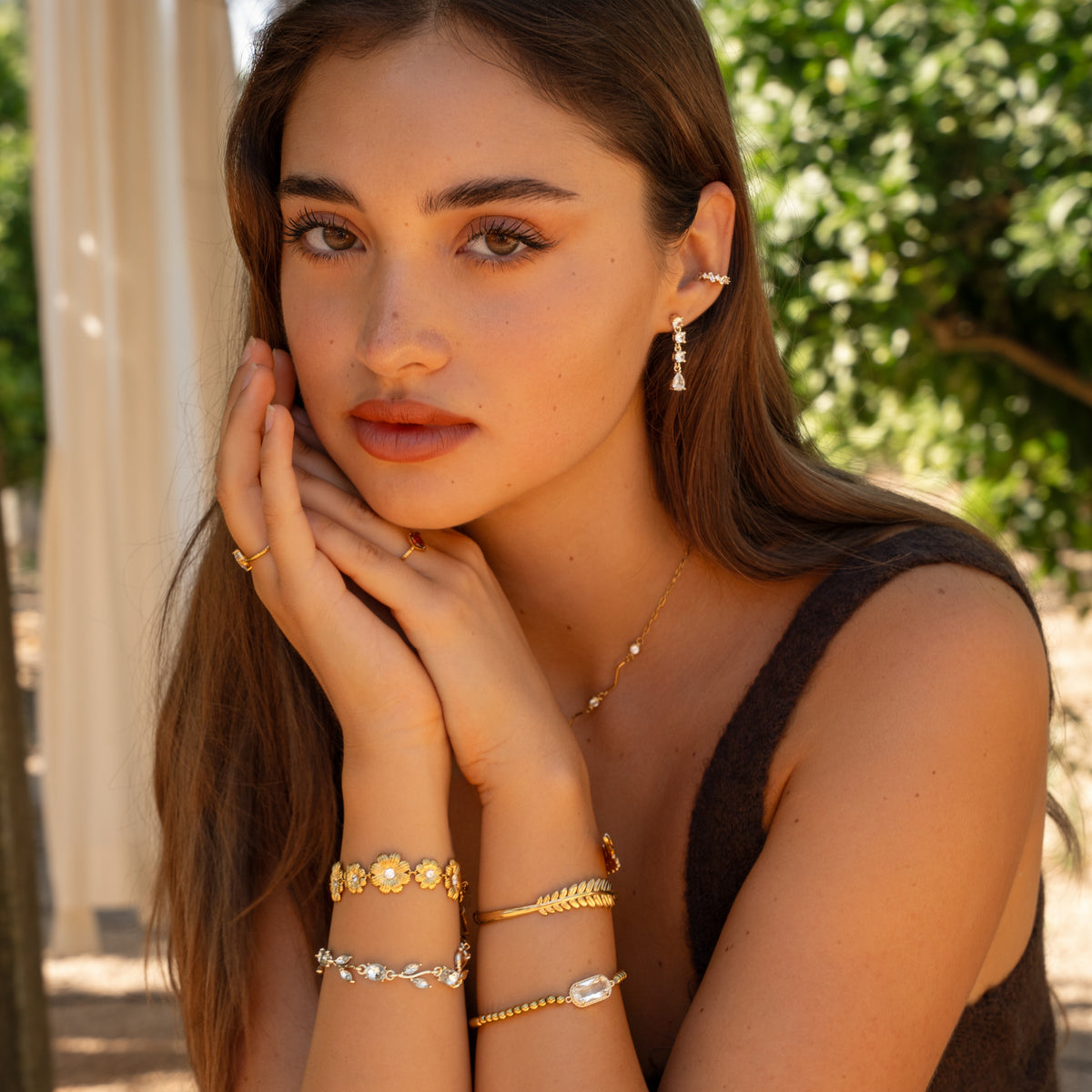 Bracelet flora tulip white