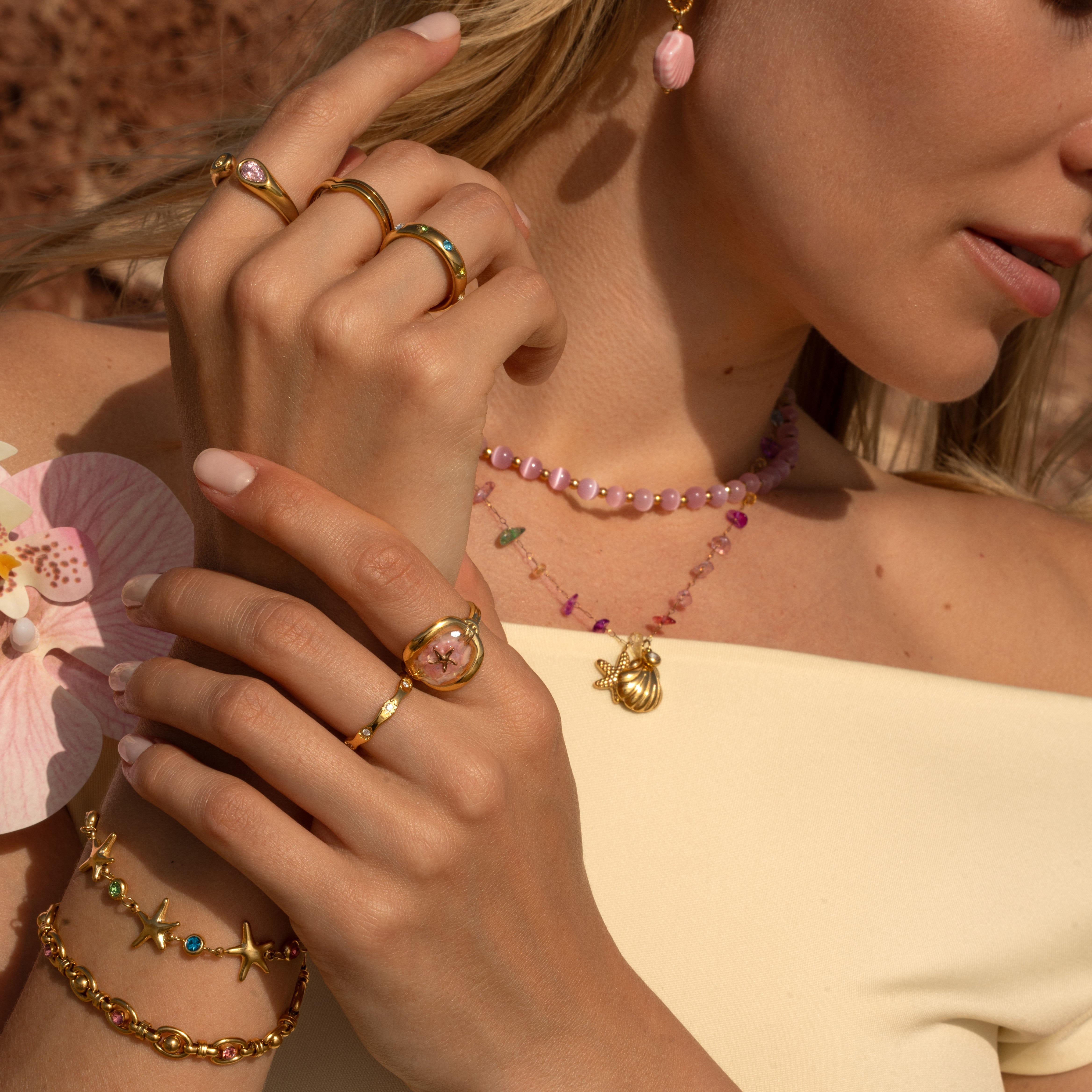 Ring ella roze