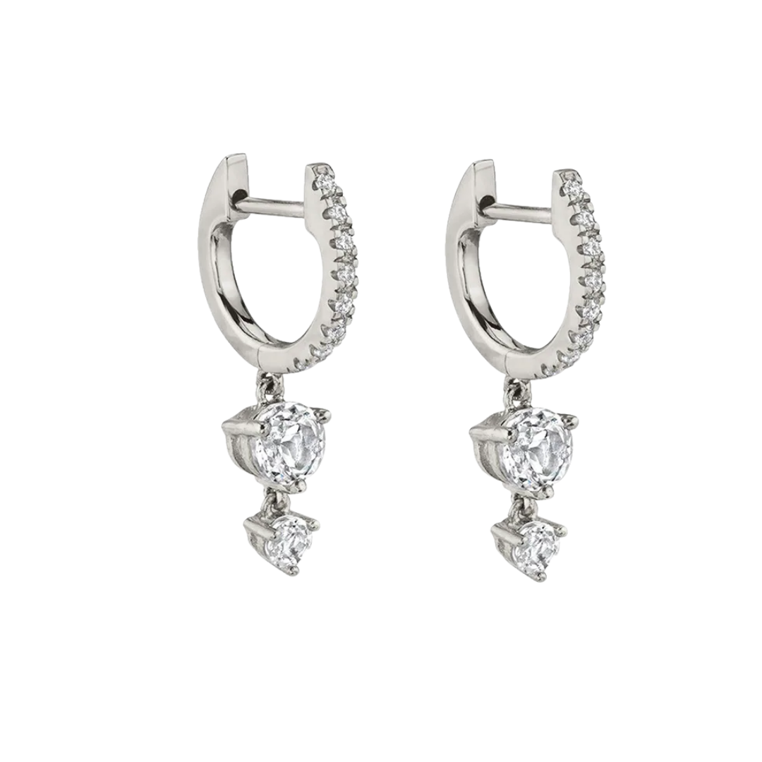 Marthe white earrings