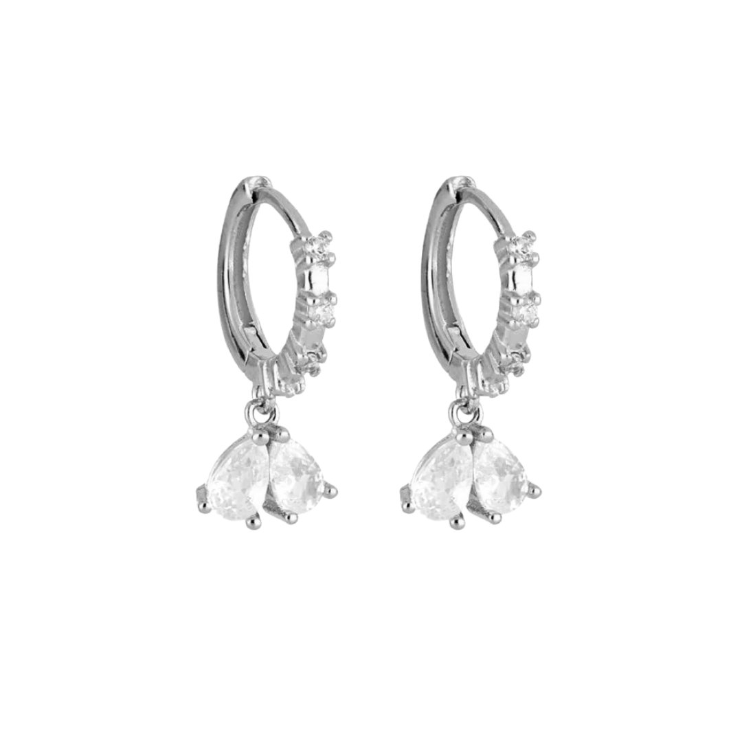 Earrings belle white